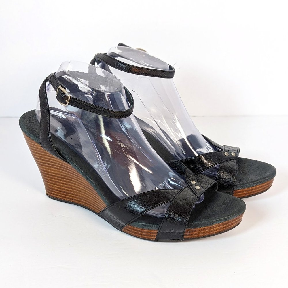 UGG Isadora Brown Leather Wedge  Size US W12